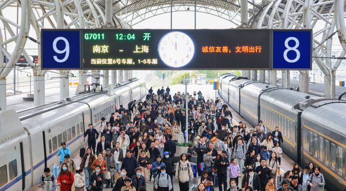 Cina: previsti 90,5 milioni di viaggiatori in treno per le vacanze del Qingming Festival (2)