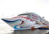 La seconda grande nave da crociera prodotta in Cina comincia la prima prova in mare