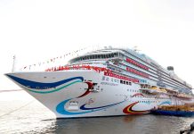 La seconda grande nave da crociera prodotta in Cina comincia la prima prova in mare