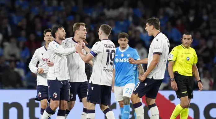 Napoli ko contro il Bologna, rinviata la qualificazione Champions