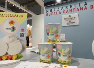 Mozzarella di Bufala Campana Dop, nel 2025 57mln di chili prodotti e 38% esportato