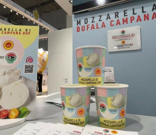 Mozzarella di Bufala Campana Dop, nel 2025 57mln di chili prodotti e 38% esportato