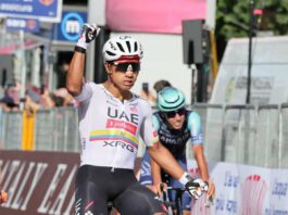 Narvaez cala il tris al Giro, Eulalio in maglia rosa anche dopo 11^ tappa