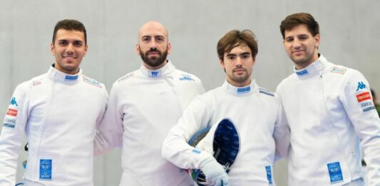 A Berna Italia d’argento nella gara a squadre di spada