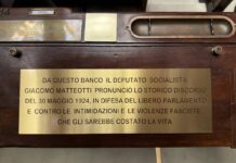 Camera, una targa sullo scranno di Matteotti. Fontana “Omaggio alla sua memoria”
