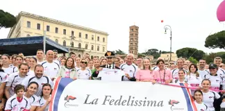 La Squadra “Fedelissima” dei Carabinieri alla Race for the Cure a Roma con 1000 iscritti