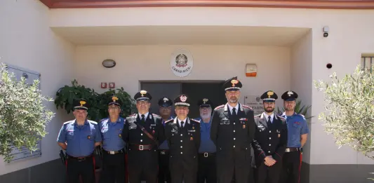 Legione Carabinieri Sicilia, il generale Del Monaco visita la compagnia di Barcellona Pozzo di Gotto e la stazione di Terme Vigliatore
