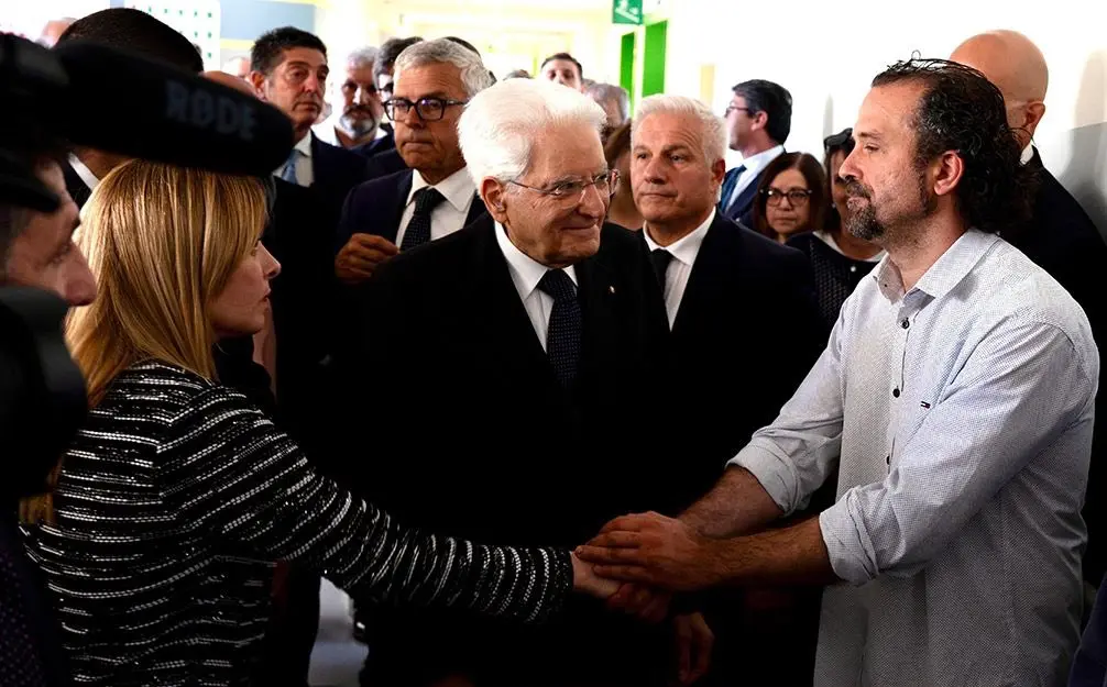 Meloni incontra il cittadino eroe “Un esempio, Grazie Luca”. Tajani “Lo Stato lo premi per il suo gesto”