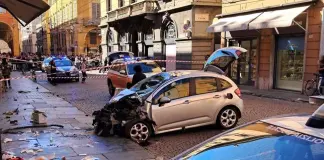 Auto in corsa travolge i pedoni a Modena: 8 feriti, 4 sono gravi. Fermato 31enne