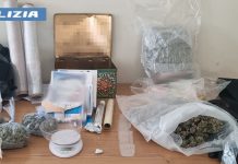 Nascondeva in casa 2,5 chili di marijuana, arrestato un 33enne a Catania