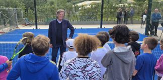 Adriano Panatta incontra grandi e bambini alla Casina Poste