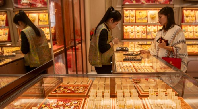 Cina: consumo di oro in aumento del 4,41% nel primo trimestre