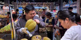 Cina: a Nanning grande consumo di durian (3)