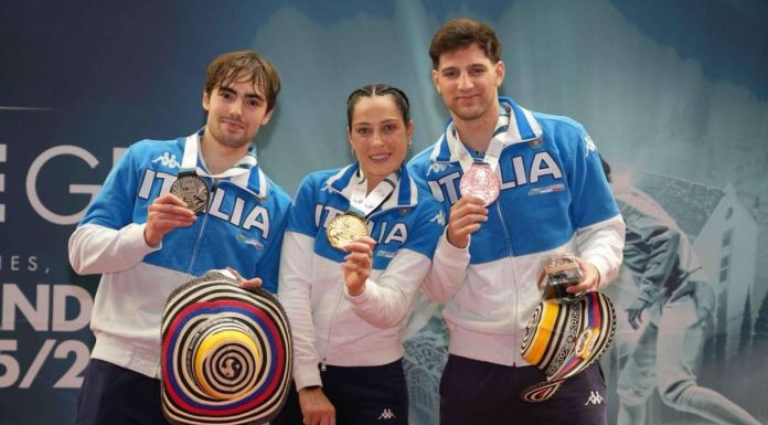 Scherma, a Medellin un oro, un argento e un bronzo per la spada azzurra