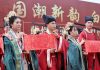 Cina: Tianjin, 14 coppie celebrano matrimonio collettivo in abiti tradizionali (1)
