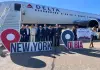 Atterrato a Olbia il primo volo diretto da New York