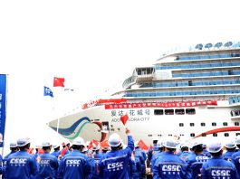 Cina: seconda grande nave da crociera nazionale rientra a Shanghai (1)