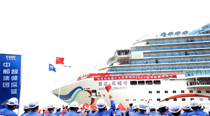 Cina: seconda grande nave da crociera nazionale rientra a Shanghai (1)
