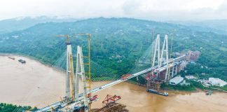 Cina: ponte Shituo sullo Yangtze completa chiusura ferroviaria (1)