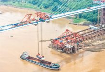 Cina: ponte Shituo sullo Yangtze completa chiusura ferroviaria (3)