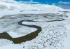 Cina: paesaggio innevato sulla prateria di Qiangtang nello Xizang (3)