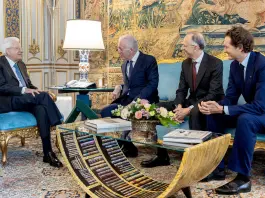 La Ferrari Luce presentata al presidente della Repubblica Sergio Mattarella