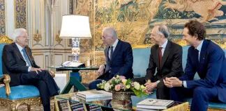 La Ferrari Luce presentata al presidente della Repubblica Sergio Mattarella