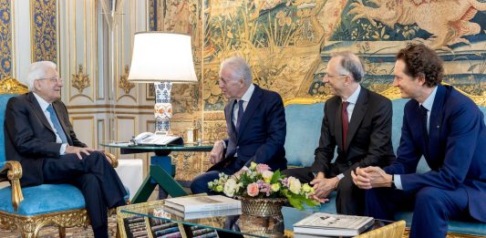 La Ferrari Luce presentata al presidente della Repubblica Sergio Mattarella