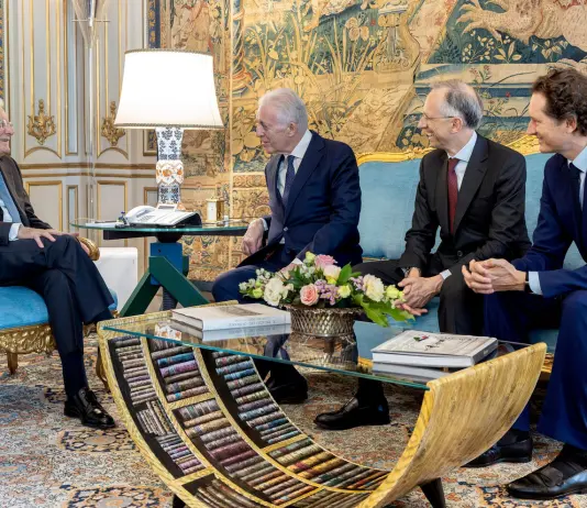 La Ferrari Luce presentata al presidente della Repubblica Sergio Mattarella