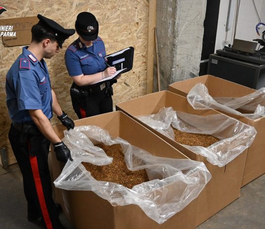 Fabbrica clandestina di sigarette a Parma, 12 arresti e 20 tonnellate di tabacco sequestrate