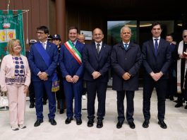 Sisma 2016, Piantedosi inaugura il nuovo Municipio di Arquata del Tronto e firma il protocollo sicurezza