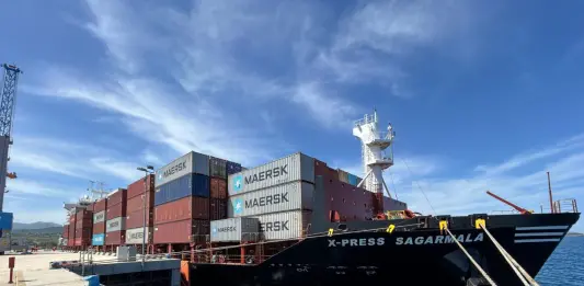 Primo approdo al Porto di Milazzo per la portacontainer X-Press Sagarmala