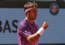 Cobolli ai quarti del Roland Garros, Svajda ko in quattro set