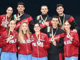 Assoluti, titoli sciabola a squadre a Fiamme Oro e Carabinieri