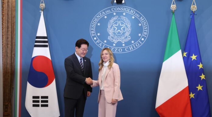 Italia-Corea del Sud, Meloni e Lee Jae Myung “Impegno per Indopacifico e Hormuz”