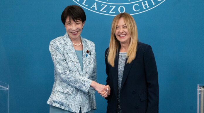 Italia-Giappone, Meloni vede Takaichi “Insieme futuro di sicurezza e prosperità”