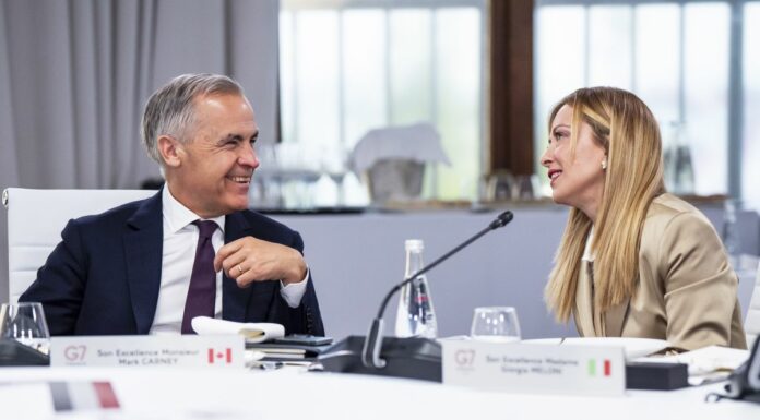 G7, Meloni incontra Carney “Lavorare a un accordo quadro Italia-Canada”