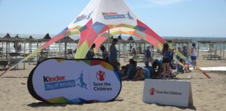 Sport e inclusione a Marina di Grosseto con Ferrero, Save the Children e Sensini