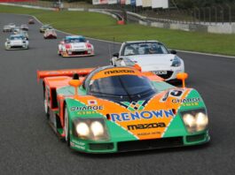 La Mazda 787B torna sul Circuito de la Sarthe per celebrare vittoria a Le Mans