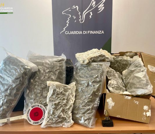 Sequestrati a Genova oltre 3 kg di marijuana provenienti dalla Spagna
