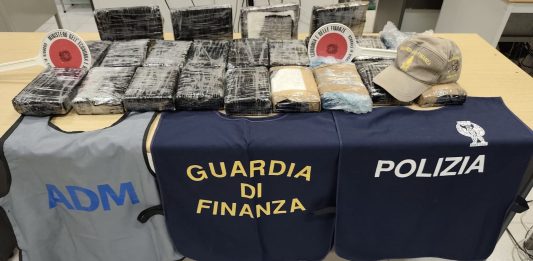 In auto con 23 kg di cocaina, cittadino tedesco arrestato al Porto di Civitavecchia