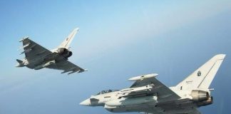 Scramble per due caccia Eurofighter dell’Aeronautica Militare per identificare un velivolo civile
