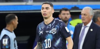 Paraguay, Almiron becomes first to be sent off for covering mouth
