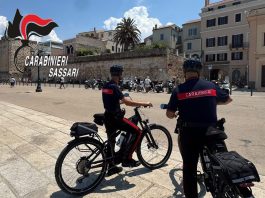 Controllo del territorio ad Alghero, debuttano le nuove bici elettriche dei Carabinieri