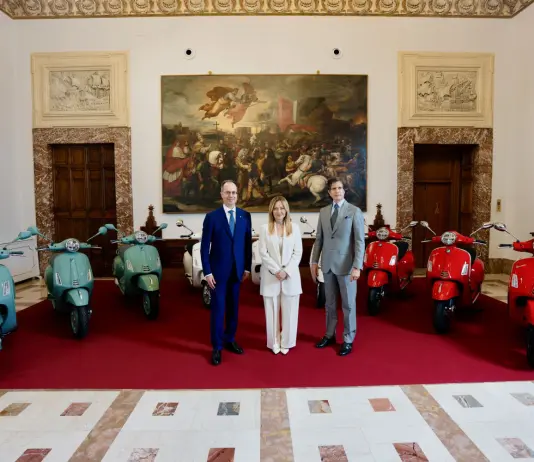 80° anni Vespa, Meloni riceve vertici Piaggio “Tra icone italiane più amate”