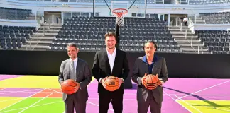 Il Foro Italico si trasforma in arena di basket e Luka Doncic va a canestro
