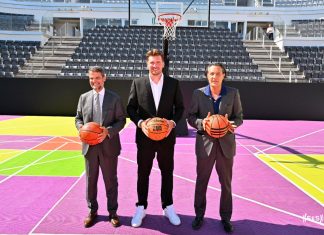 Il Foro Italico si trasforma in arena di basket e Luka Doncic va a canestro