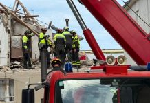 Crollo di Porto Sant’Elpidio, primo intervento per la squadra Usar dell’Emilia-Romagna