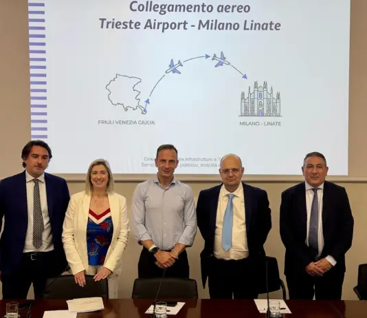 Friuli Venezia Giulia, Fedriga e Amirante annunciano il ripristino della rotta aerea Trieste-Linate