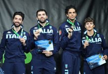 Agli Europei Italia d’oro anche nel fioretto maschile a squadre